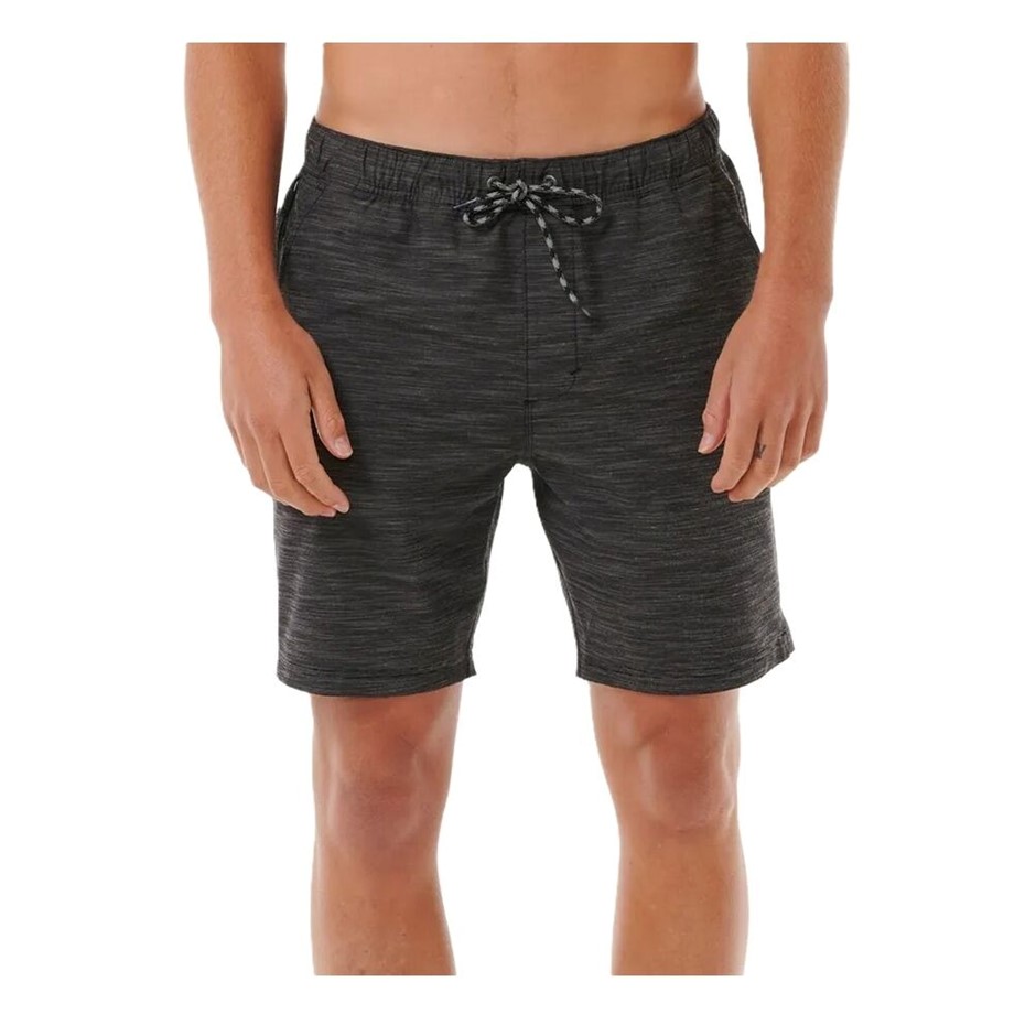RIP CURL Men's Jackson 18" Volley Boardwalk Shorts, Size L, Black. RRP: $79