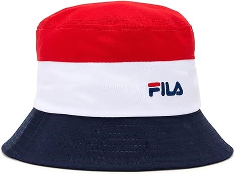 FILA Unisex Adult's Eredita Hat, Wht/Fnavy/Fred, One Size.  Buyers Note - D