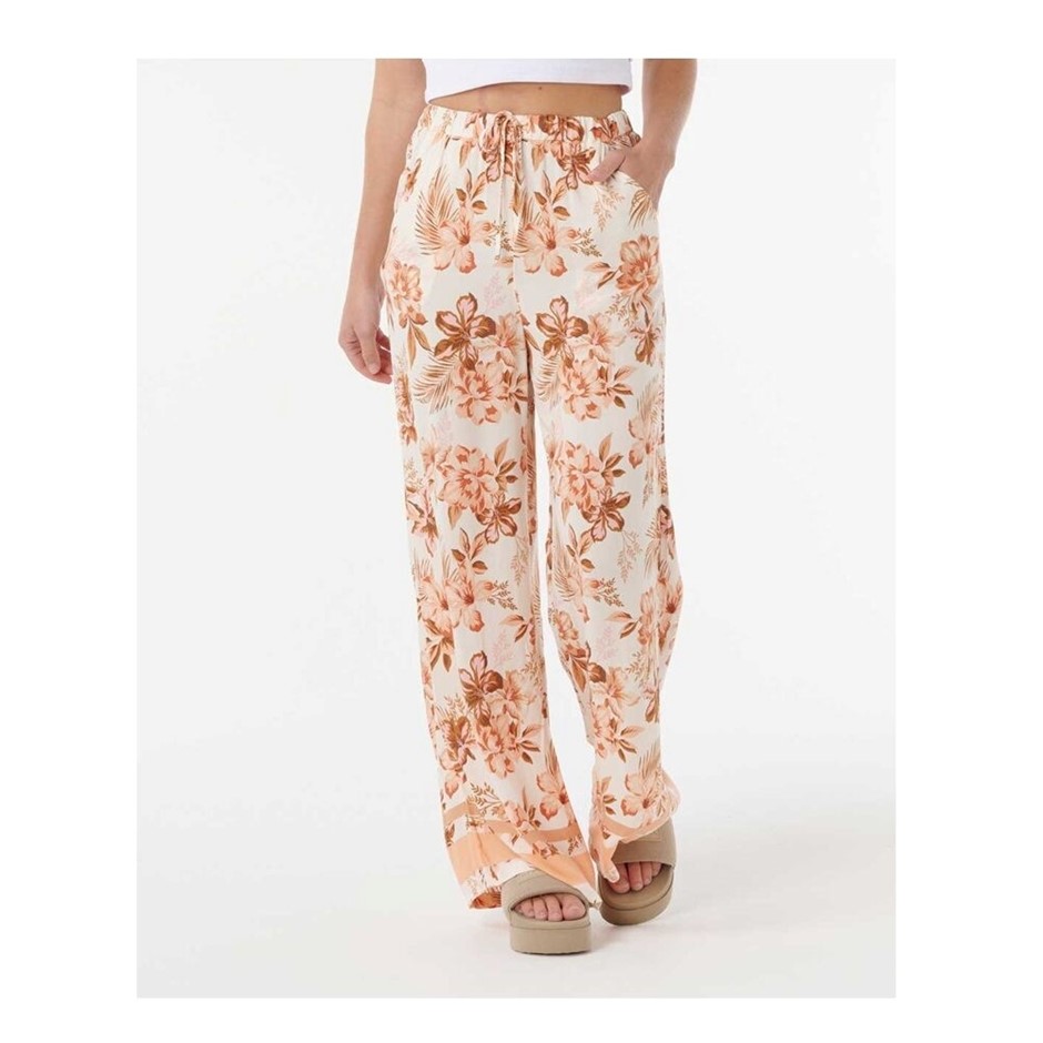 RIP CURL Women's Desert Dreams Pants - Antique White, Size L. RRP: 89.99.