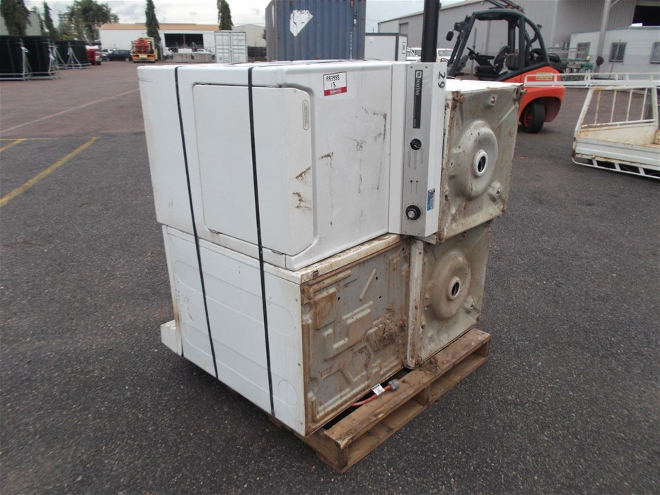 <p>Ex Mine Site salvage 3x dryers & 1 washing machine</p>