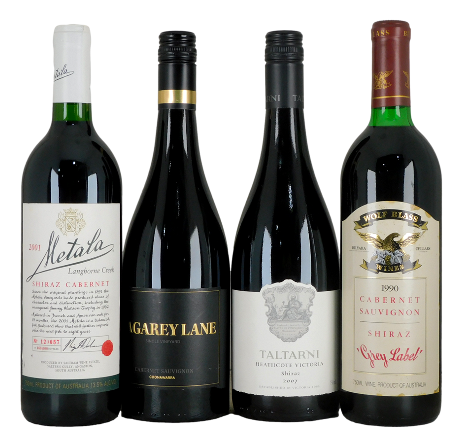 Australian Red Wine Pack (4x 750mL), Multi Region.