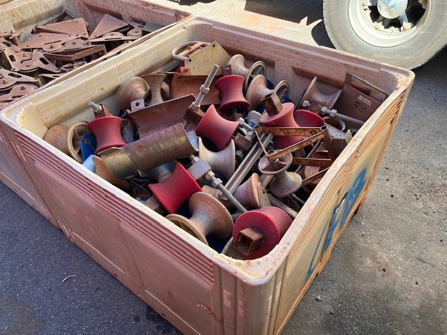 <p>Crate of  Rope Rollers</p>