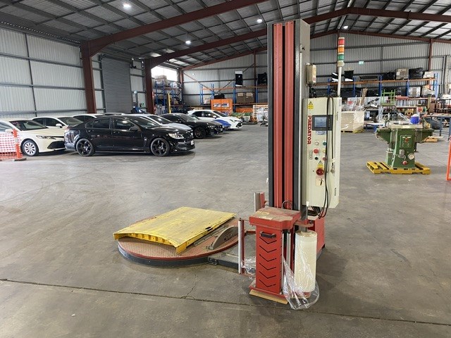 <p>ITW 1621AL-PE Industrial Pallet Wrapping Machine </p>