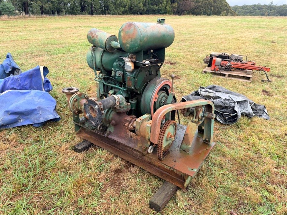 Lincoln 2 Cylinder Engine & Water Pump