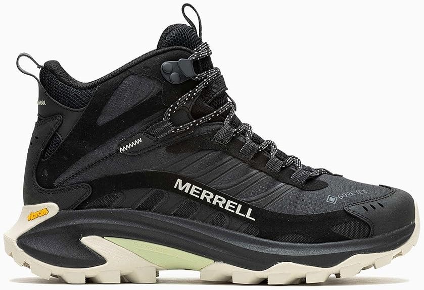 Merrell Women's Moab Speed 2 Mid GTX Hiking Boot, Black, 11 US