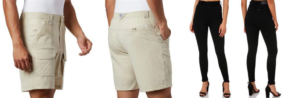 BUNDLE: Columbia Men's Permit Iii Short, Fossil, Small/8" Inseam X EE Wome