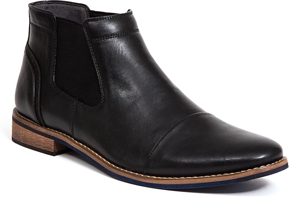 Deer Stags Men's Argos Chelsea Boot, Black/Blue, 8