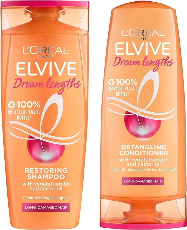LOREAL ELVIVE 2pk Dream Lengths Restoring Shampoo & Super Detangling Condit