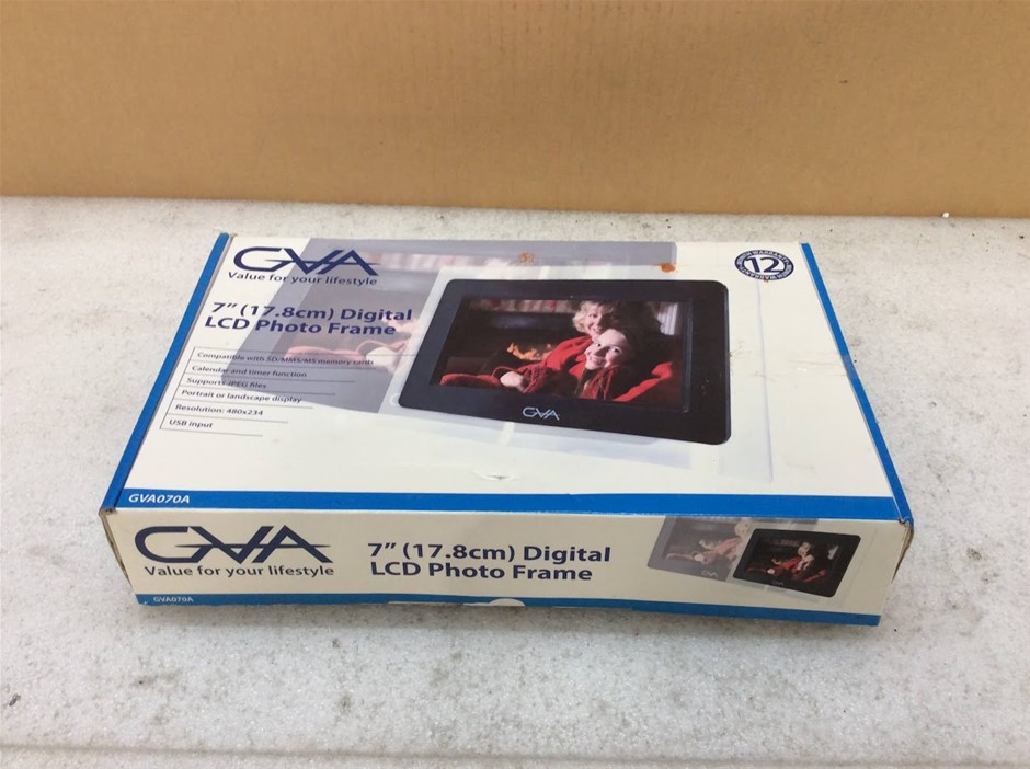 GVA GVA070A 7 Inch Digital LCD Photo Frame - New Unboxing
