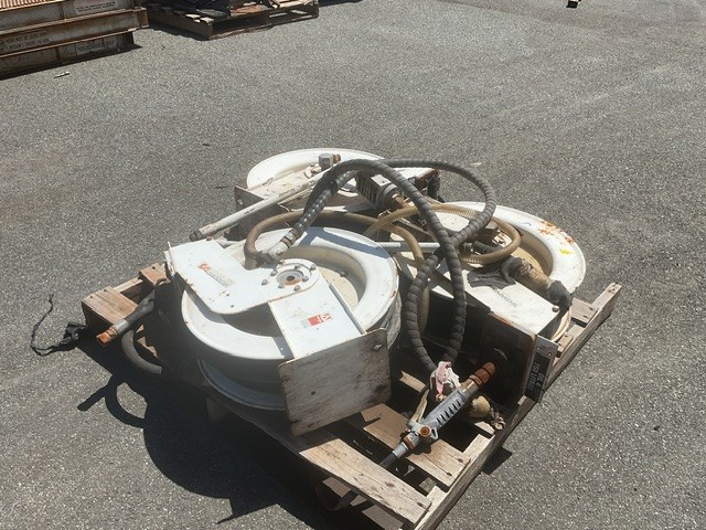 3 x Oil And Fuel Hose Reels
