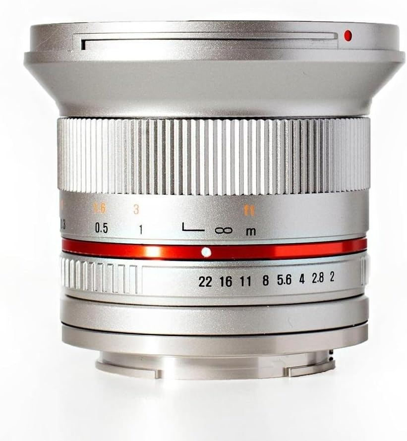 Rokinon RK12M-MFT-SIL 12mm F2.0 Ultra Wide Angle Lens for Olympus/Panasonic
