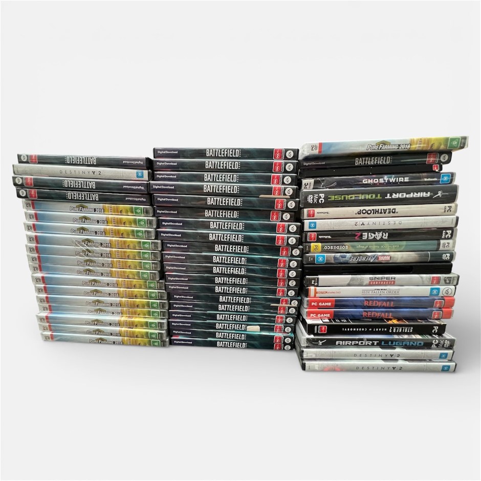 50 x Assorted PC Games, Physical Disc Or Softcopy Claim Code. Important