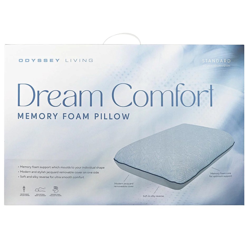 ODYSSEY LIVING Dream Comfort Memory Foam Pillow.
