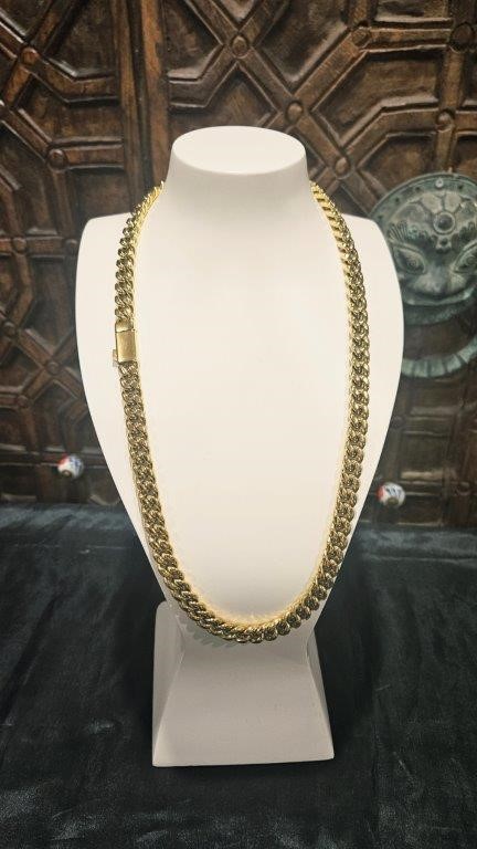 18k Italy Stamped Yellow Gold Filled Chain-Quality Guarantee-55cm