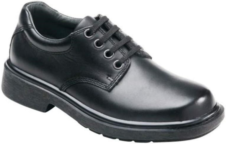 CLARKS Kid's Daytona Senior School Shoe, Size (Big Kid) UK 6.5, Colour: Bla