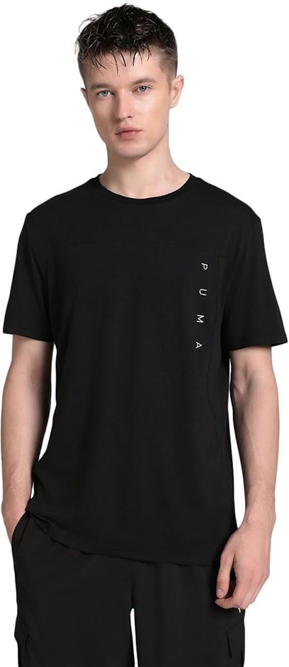 PUMA Men's Tad Tech TriBlend Tee, Size S, Black (01), 211804.