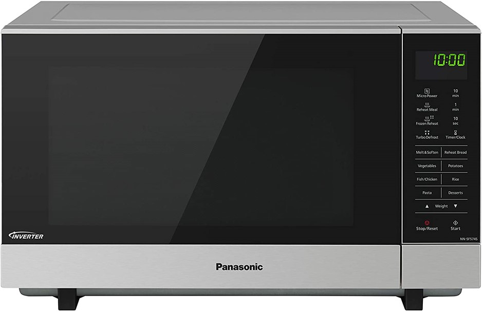 PANASONIC Microwave Oven, 27L, Model NN-SF574SQPQ, Stainless Steel. NB: Has
