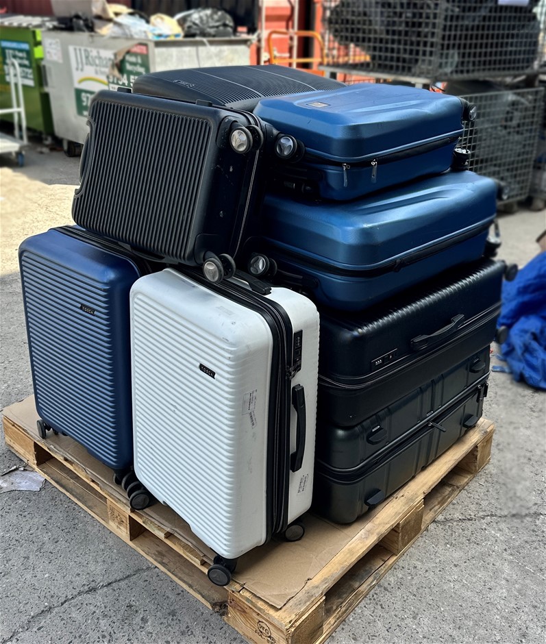 12 x Assorted SAMSONITE, TOSCA, SKYWAY Luggages Travel Cases Important N