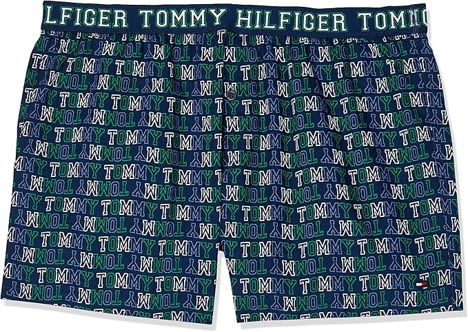 Tommy Hilfiger Men's Printed NT Trunk, Black, Small