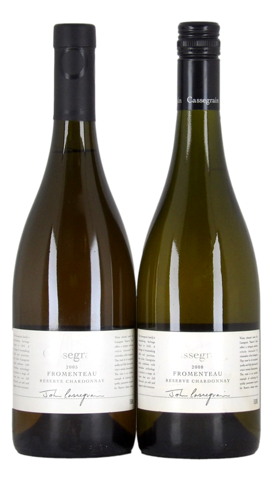 Cassegrain Fromenteau Reserve Chardonnay 2005/08 (2x 750mL).Tumbarumba