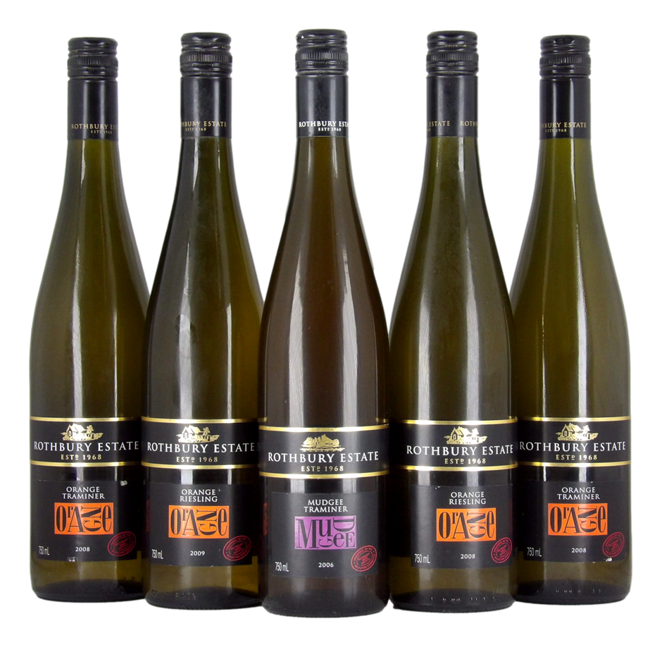 Rothbury Estate Whites Various Traminer (5x 750mL).Multi Region