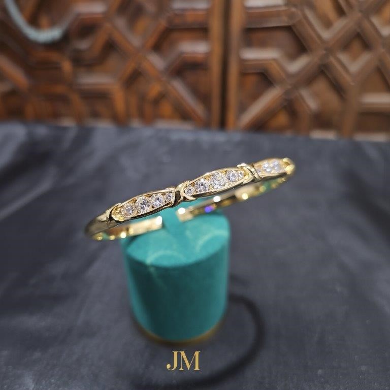 18k Italy Stamped Yellow Gold Filled Bangle Quality Guarantee