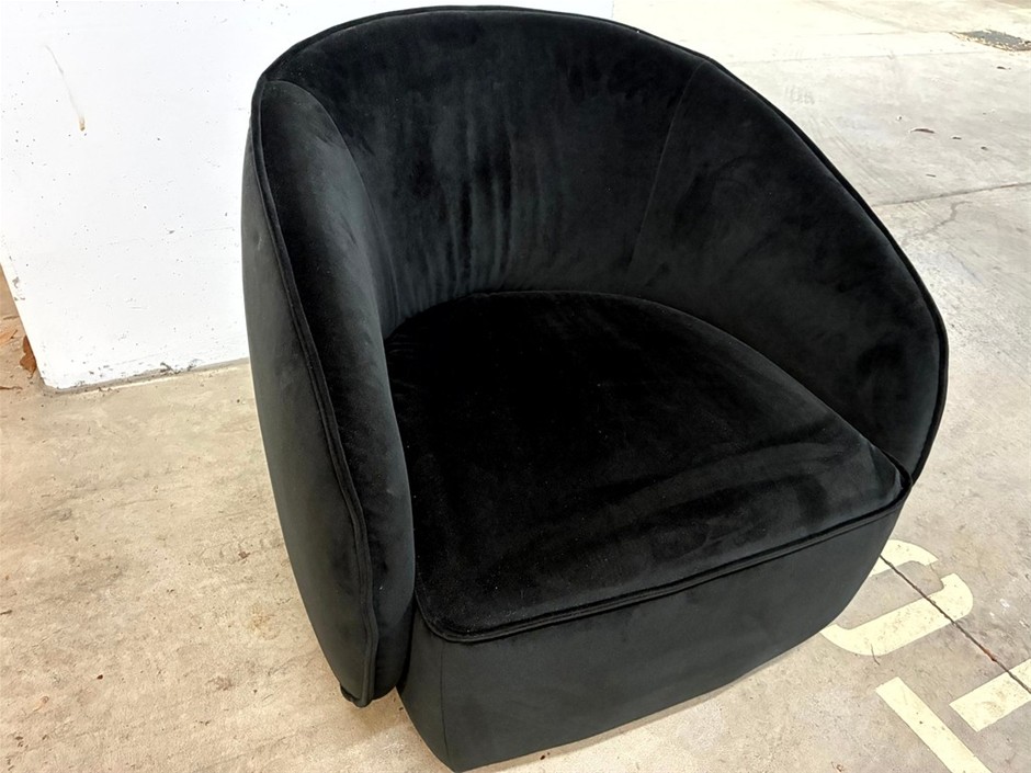 Velvet Occasional Chair, Qty x1
