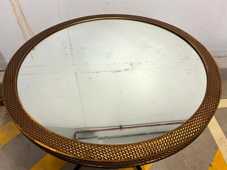 Gold Circle Mirror