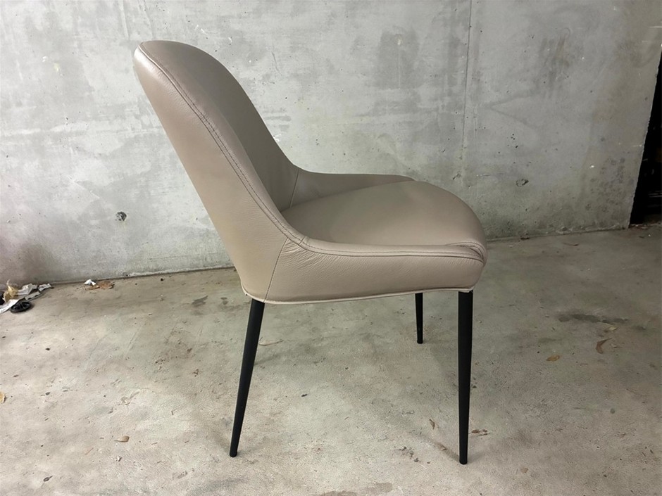 Leather Dining Chairs, Qty x2