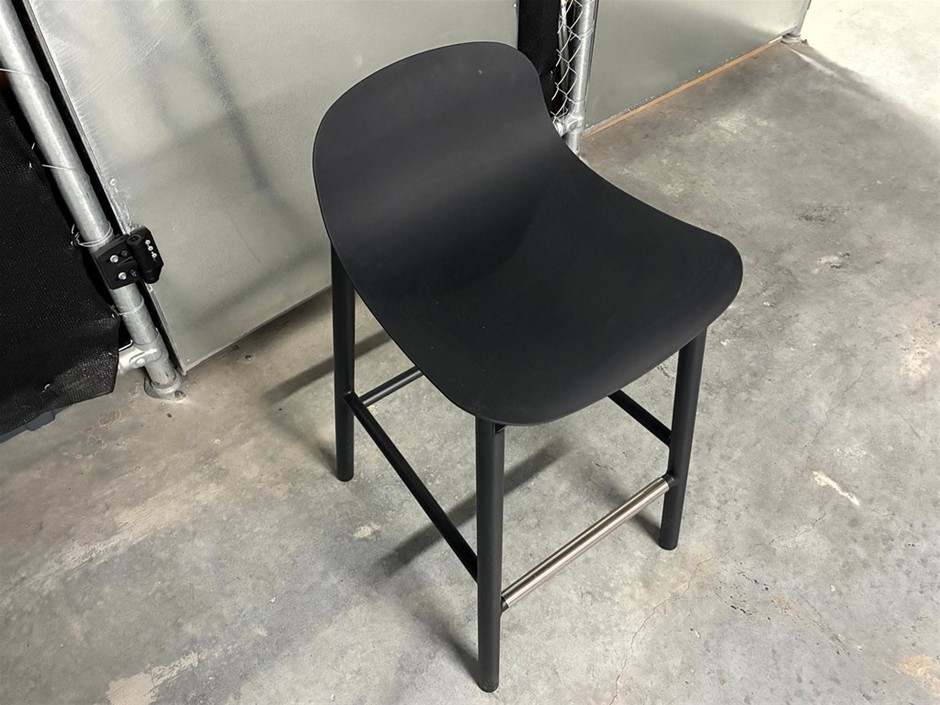 Low Back Plastic Stools, Qty x2