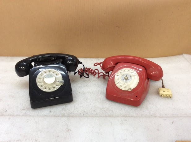 Mix Brand and Model Vintage Rotary Telephones (Lot of 2)