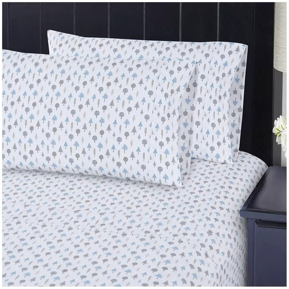 SOUTH POINT 4pc Sheet Set, King Single, Arbor Woods.