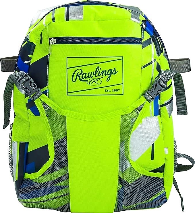 RAWLINGS Youth Tee Ball Sports Backpack. Perfect For All Sports. Dimensions