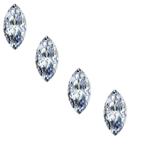 0.11 carat white 4 fancy shape marquise diamond
