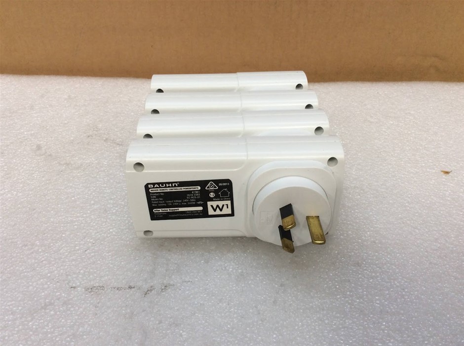 BAUHN EC-RCS-01 Indoor Remote Controlled Power Points (Lot of 4)
