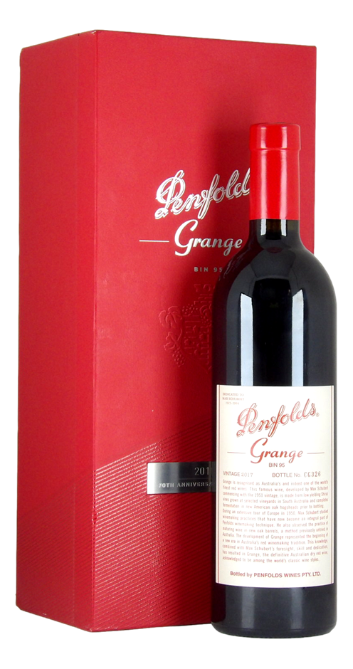 Penfolds Bin 95 Grange 2017 70th Anniversary Release (1x 750mL), SA.