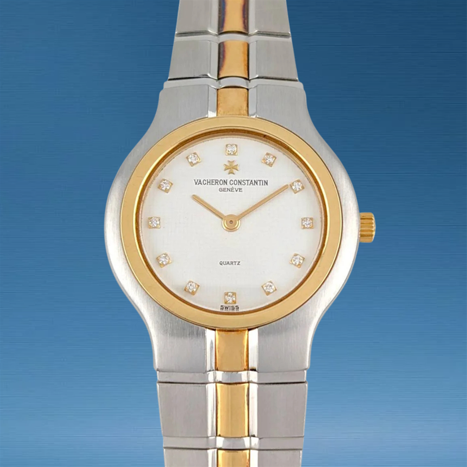 Vacheron Constantin 61020 Rare Phidias Two Tone Diamond Dial 24mm WxO COA