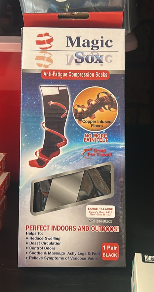 MAGIC SOX Anti-Fatigue Compression Socks (Size L/XL)