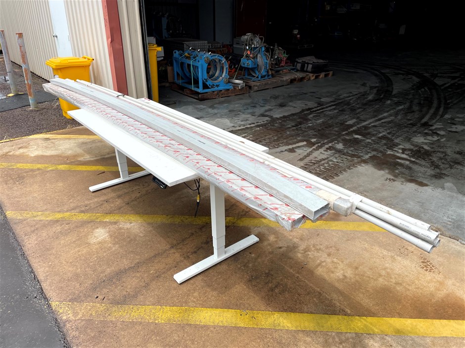 Altura Height Adjustable Desk and Electrical Conduit