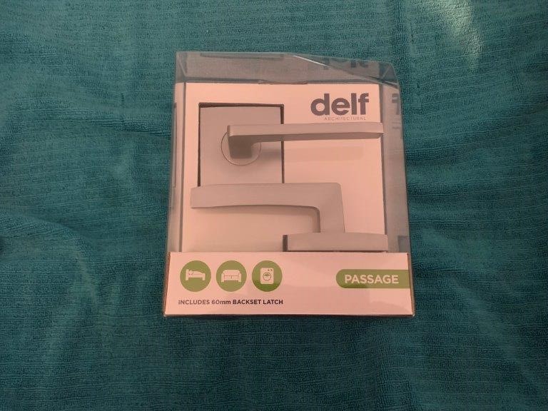 New In Packaging Delf Passage Lever Sets, Qty 8 Sets