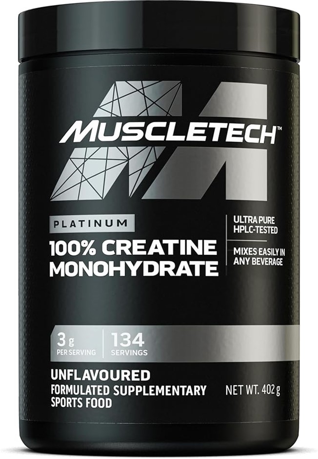 MuscleTech Platinum 100% Creatine Monohydrate Unflavoured 402g, BB: 20OCT28