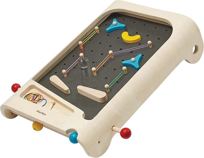 PLAN TOYS 4641 Wooden Toy, Pinball