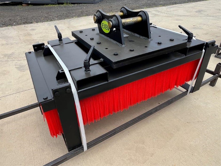 1200mm Broom Attachment to suit 3T Excavator(Unused)