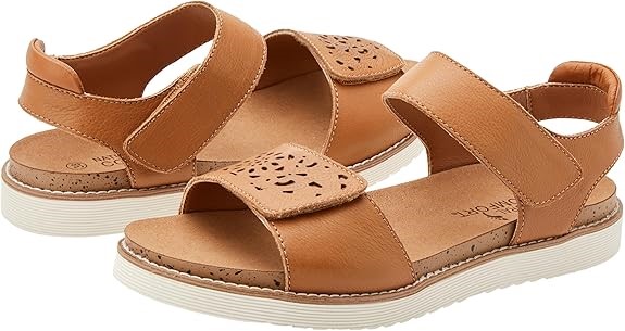 NATURAL COMFORT Women's Lucinda Sandal, Tan, EU 38 / UK 4.5/US 7 (G01982).