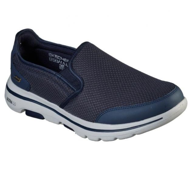 SKECHERS Men's GoWalk 5 Shoes, Size UK 6 / US 7, Navy, 55510.  Buyers Note