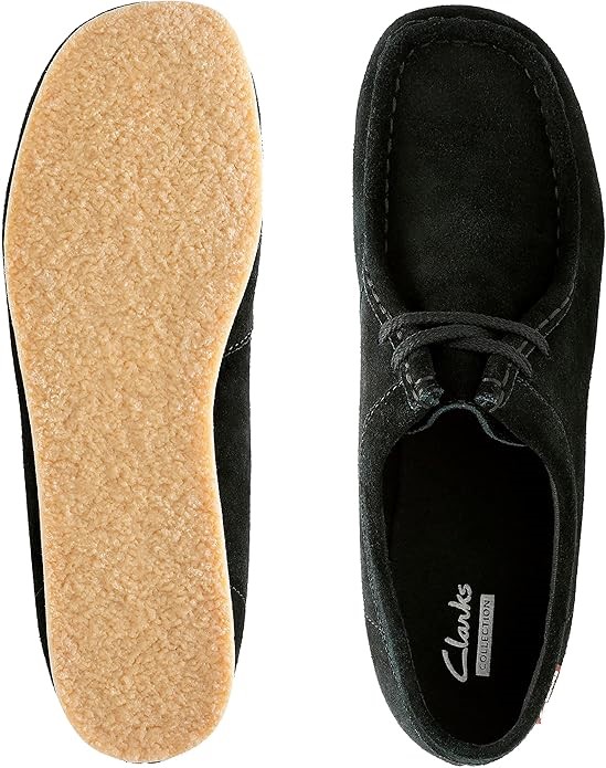 CLARKS Women's Padmora Oxford, Black Suede, 8 M US / UK 5.5. Buyers Note -