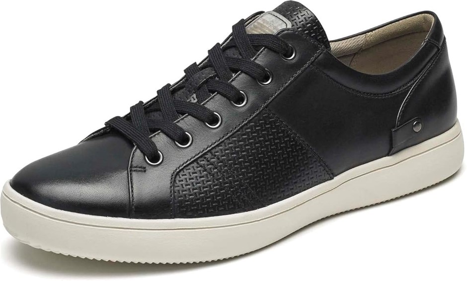 ROCKPORT Men's Colle Tie Sneaker Shoe, Black, Size 6.5 US Wide (CH3342). B