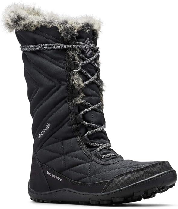 COLUMBIA Women's Minx Mid III Hiking Boots, Black, Grey Steel, US 5 / UK3 (