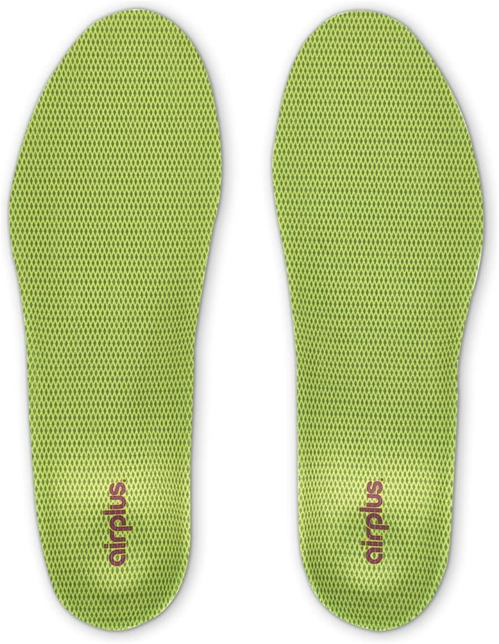 AIRPLUS Women's 1 Pair Ultra Arch Support Orthotic Insoles, Lime, Size W5-1