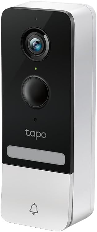 TP-LINK Tapo Smart Battery Video Doorbell, Home Security System, 2K 5MP, Co